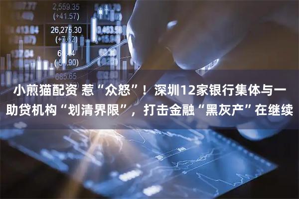 小煎猫配资 惹“众怒”！深圳12家银行集体与一助贷机构“划清界限”，打击金融“黑灰产”在继续